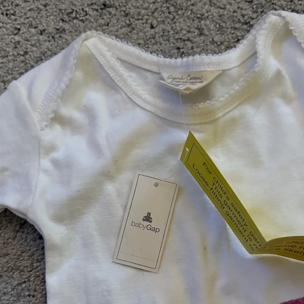 GAP Kids Hedgehog Pajama Set - White and Pink
